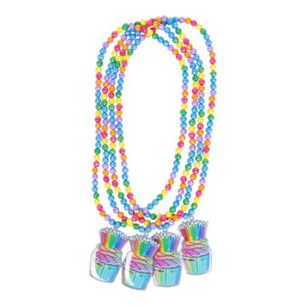 Strictly Fancy Cupcake Necklace 4PK